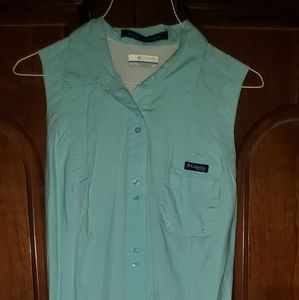 Colombia Womens Large Dress blue Super Bonehead